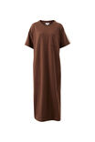 Charlotte Midi Terry Dress, CHOCOLATE SIDE STRIPE - alternate image 2