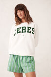 Mila Short, GRASS GREEN AND OXFORD BLUE STRIPE - alternate image 6