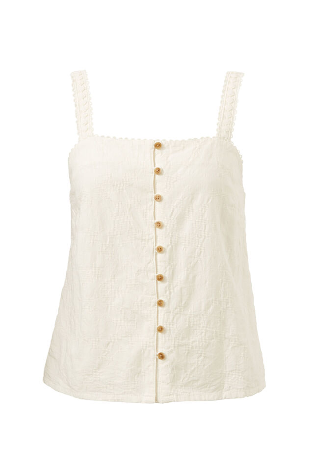 Folk Top, WHITE