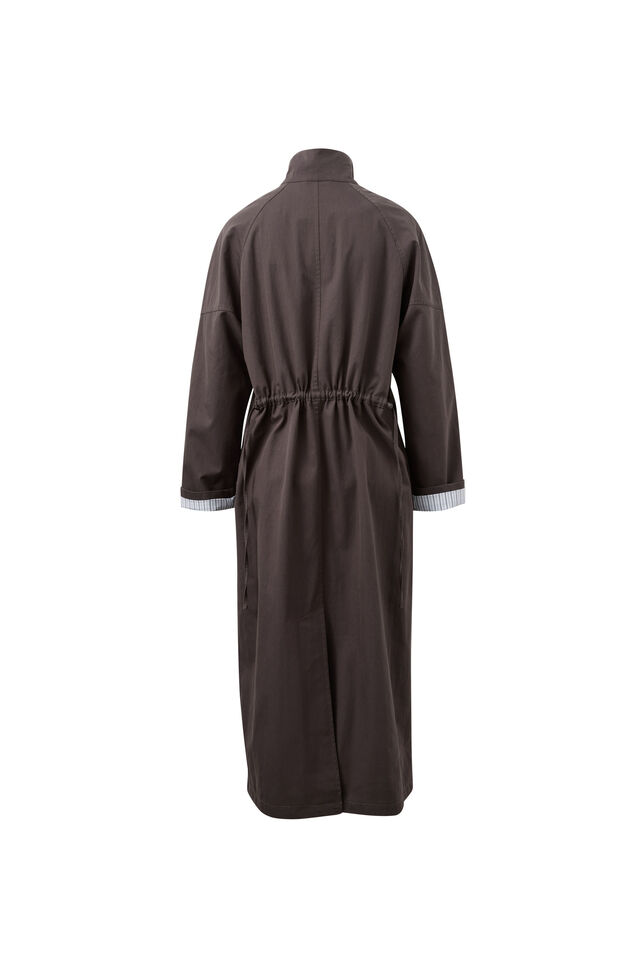 Rowan Longline Jacket, TOBACCO BROWN