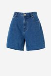 Classic Denim Short With Cotton, INDIGO BLUE