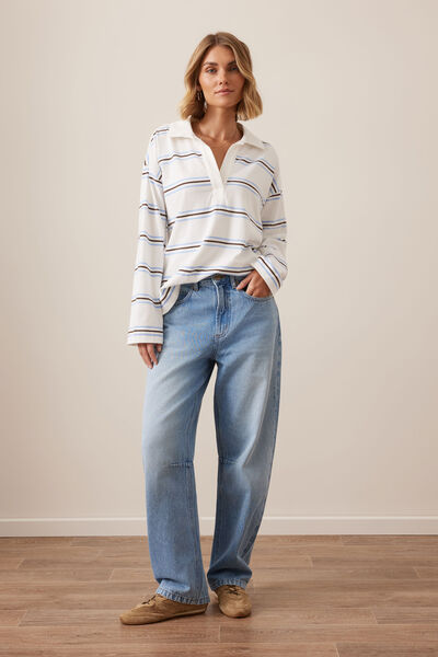 90S Barrel Jean, VINTAGE BLUE