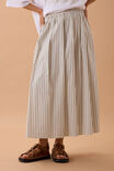Florence Maxi Skirt, WINTER WHITE PHANTOM STRIPE - alternate image 3