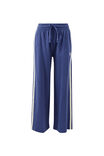 Gigi Wide Leg Terry Trackpant, WASHED NAVY SIDE STRIPE - example image 2