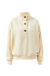 Marli Button Sweat, MARSHMELLOW - alternate image 2