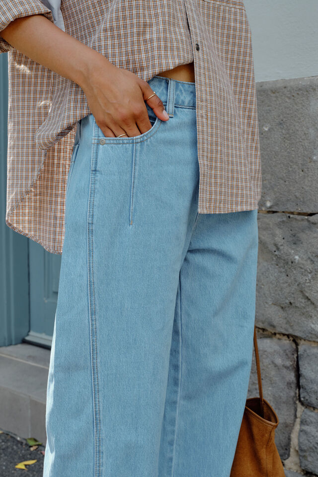 Demi Barrel Jean, VINTAGE BLUE