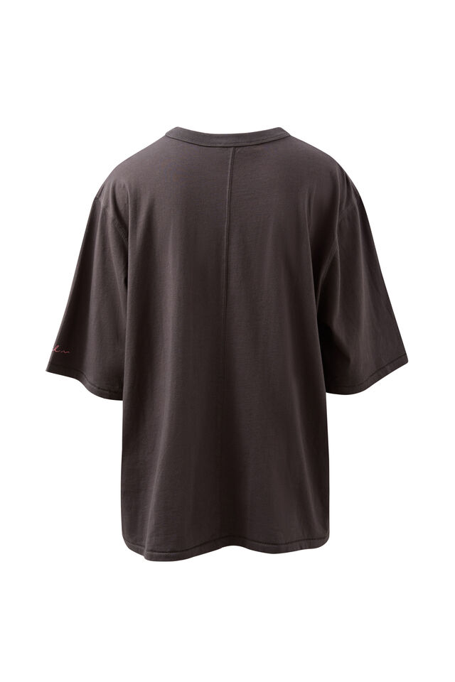 Liv Oversized Tee, PHANTOM/CERES SUNSET PALMS