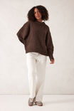 Lofty Knit Crew, CHOC FLECK - alternate image 5