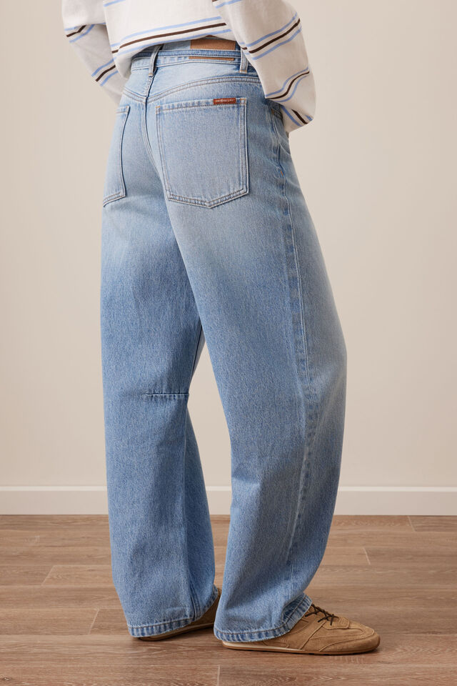 90s Barrel Jean, VINTAGE BLUE