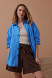 Lulu Reverse Panel Short, CHOCOLATE - alternate image 1