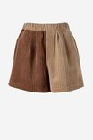 Baggy Everyday Short In Rescued Cord, CAMEL COFFEE - alternate image 2