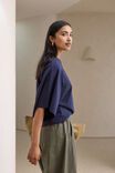 Lucy Relaxed Sleeve Tee, TRUE NAVY - example image 6