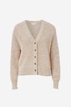 Mesh Knit Cardigan In Organic Cotton, CAMELETTE TWIST - alternate image 2