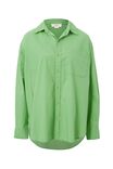 Oversized Poplin Shirt, SPLASH GREEN ORGANIC COTTON - alternate image 2