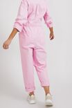 Utility Jumpsuit In Organic Cotton Viscose Twill, ICE PINK - alternate image 5