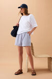 Mila Short, COLLEGE BLUE LADDER STRIPE - alternate image 6