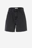 Classic Denim Short In Cotton Lyocell, WASHED BLACK - alternate image 2