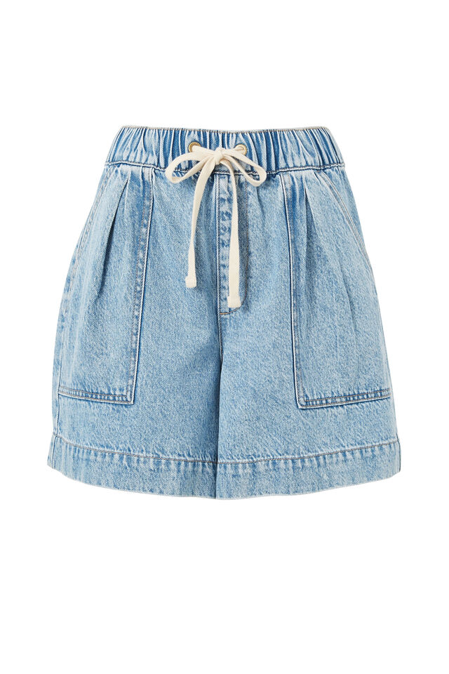 Relaxed Everyday Short, VINTAGE BLUE DENIM