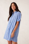 Mini Shirt Dress, OXFORD BLUE WHITE TWIN STRIPE - alternate image 5