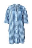 Pintuck Check Mini Dress, SANTORINI BLUE CHECK - alternate image 2