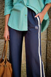 Gigi Wide Leg Terry Trackpant, NEW NAVY SIDE STRIPE - alternate image 7