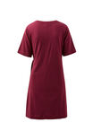 Agnes Tie Mini Tee Dress, POMEGRANATE - alternate image 3