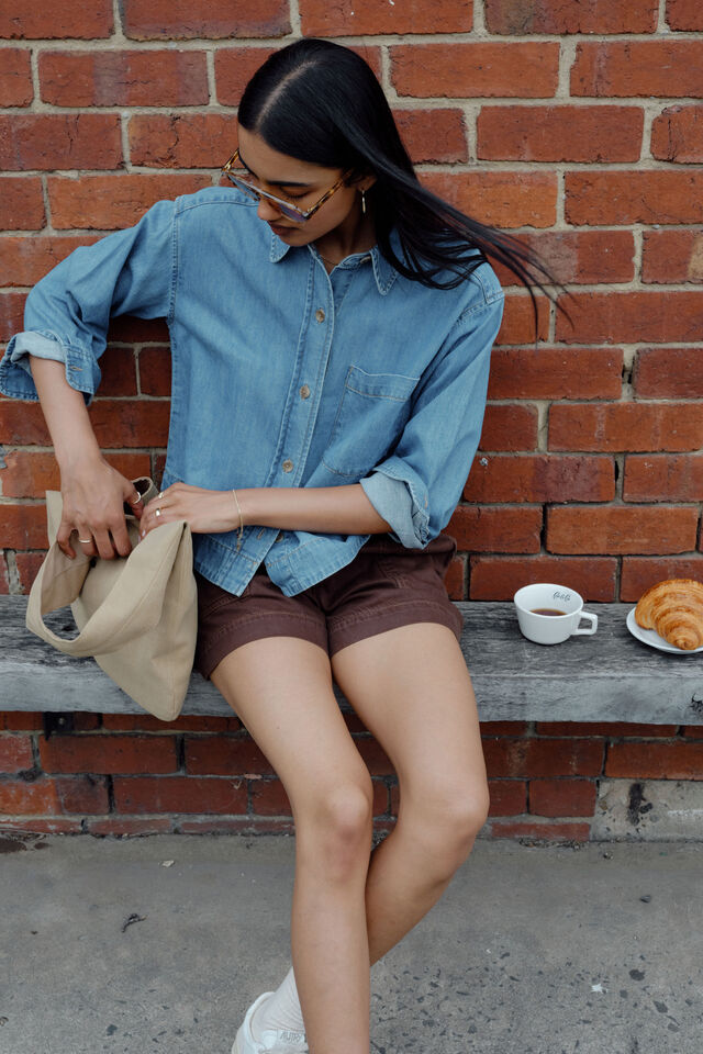 Elle Essential Shirt, VINTAGE BLUE