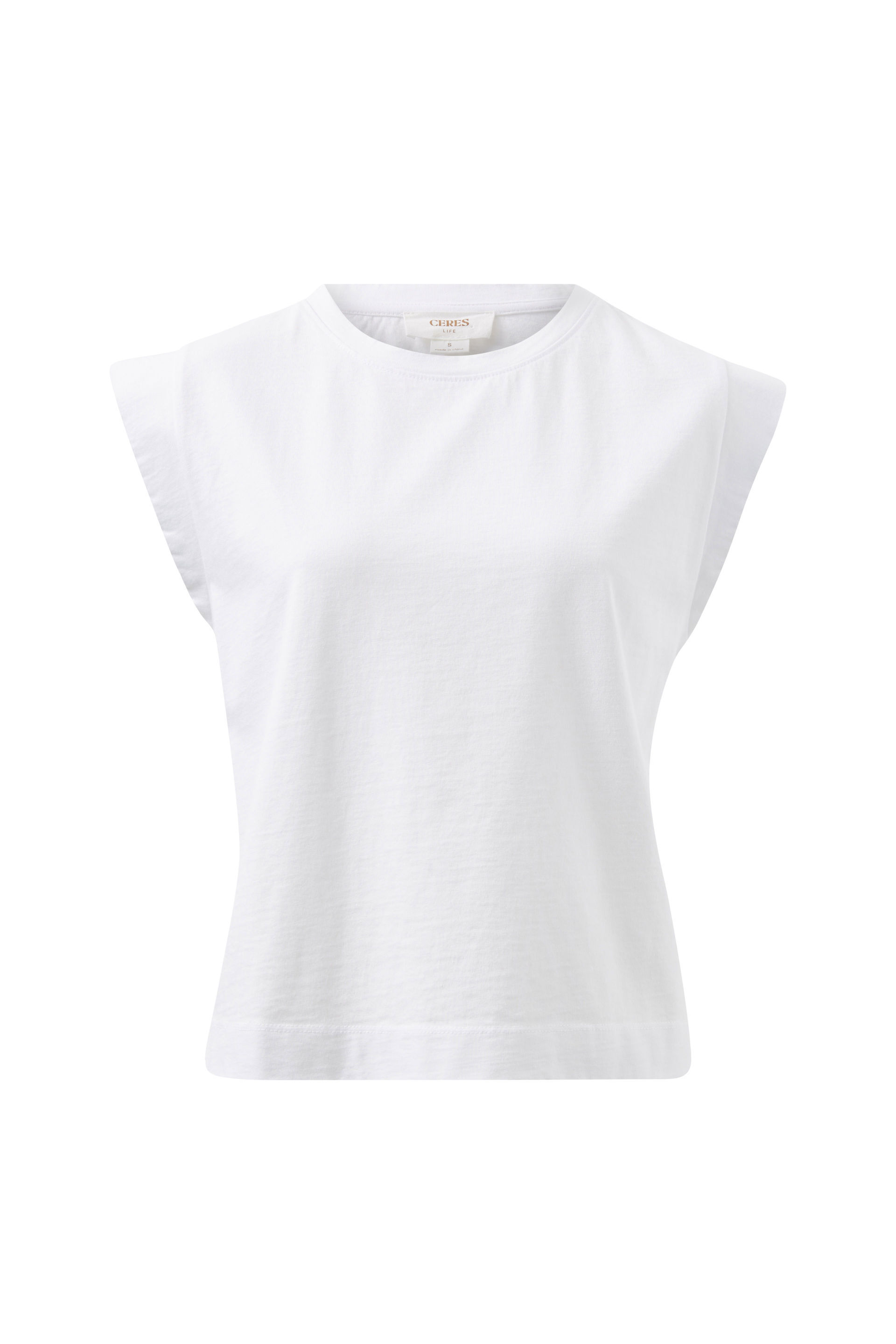 Extended white tee best sale