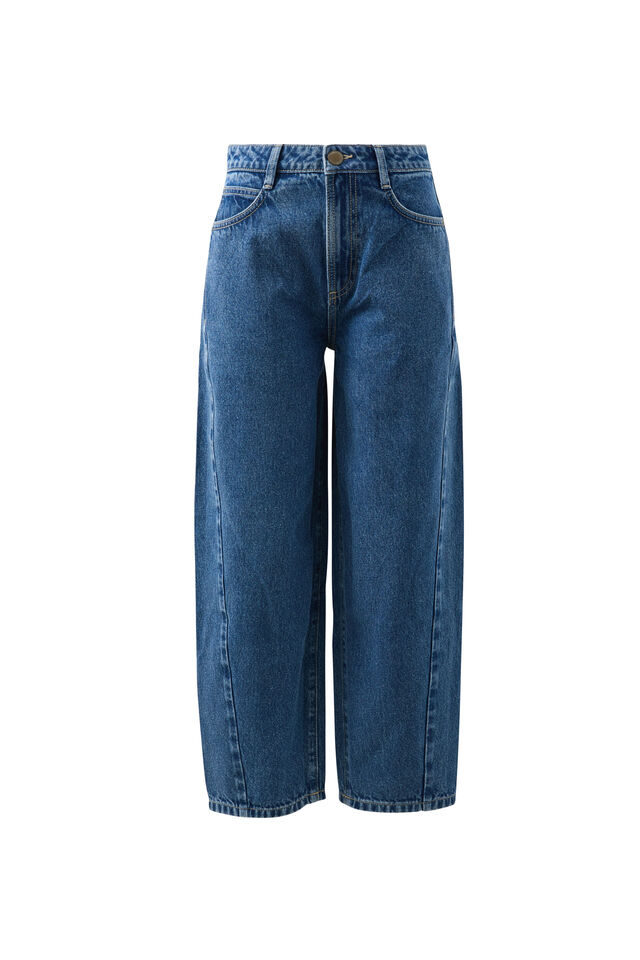 Leah Tapered Barrel Jean, FRESH INDIGO