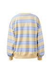 Romy Crew, BUTTER/CHINA BLUE STRIPE - example image 3