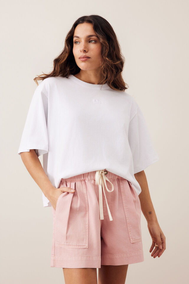 Darcy Relaxed Everyday Short, WASHED PINK