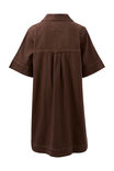 Relaxed Shirt Dress, CHOCOLATE - alternate image 3