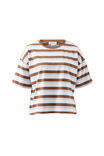Boxy Pocket Tee, WHITE/MILK CHOC CHALK STRIPE - alternate image 2