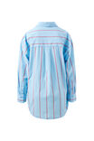 Peta Oversized Shirt, FRESH BLUE RED BOLD STRIPE - example image 3
