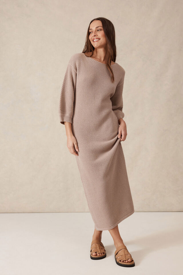 Summer Slouchy Knit Dress, STRING