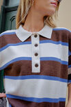 Jessa Rugby Knit, CHOCOLATE STRIPE - alternate image 5