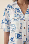Boxy Shirt Dress, BLUE CAPRI - alternate image 8