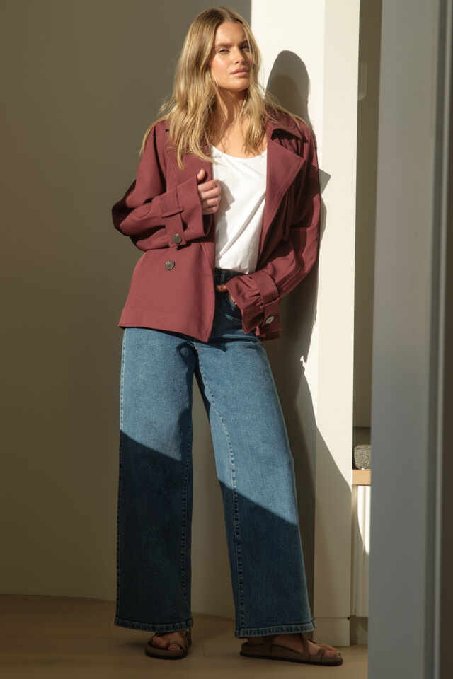 Evie Wide Leg Jean, FRESH INDIGO