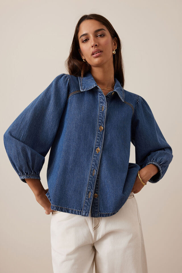 Lenny Shirt, FRESH INDIGO