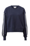 Sporty Slouchy Crew, NEW NAVY SIDE STRIPE - alternate image 2