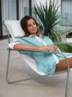Peta Oversized Shirt, KELLY GREEN STRIPE WHITE COLLAR - alternate image 4