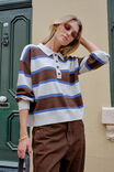 Jessa Rugby Knit, CHOCOLATE STRIPE - alternate image 7