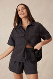 Relaxed Everyday Short, WASHED BLACK TWILL - alternate image 5