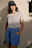 Slouchy Split Hem Tee, CLOUDE MARLE/CERES ANCHOR PRINT - alternate image 4