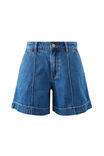 Juno Seamed Short, FRESH INDIGO - example image 2