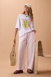 The Lounge Pant, PINK FAINT CHECK - alternate image 5