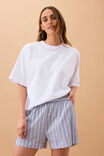 Mila Short, COLLEGE BLUE LADDER STRIPE - alternate image 7
