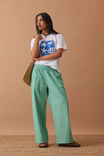 The Lounge Pant, ZESTY GREEN TRIPLE STRIPE - alternate image 6
