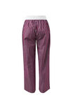 The Lounge Pant, BURGUNDY WASHED NAVY STRIPE - alternate image 3
