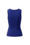 Zoe Contour Rib Scoop Tank, POLO BLUE/BUTTER MONOGRAM - example image 3